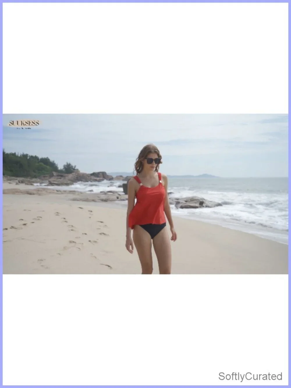 Ruffle High Waisted Tankini Swimsuit Tummy Control Bathing Suit Two Piece